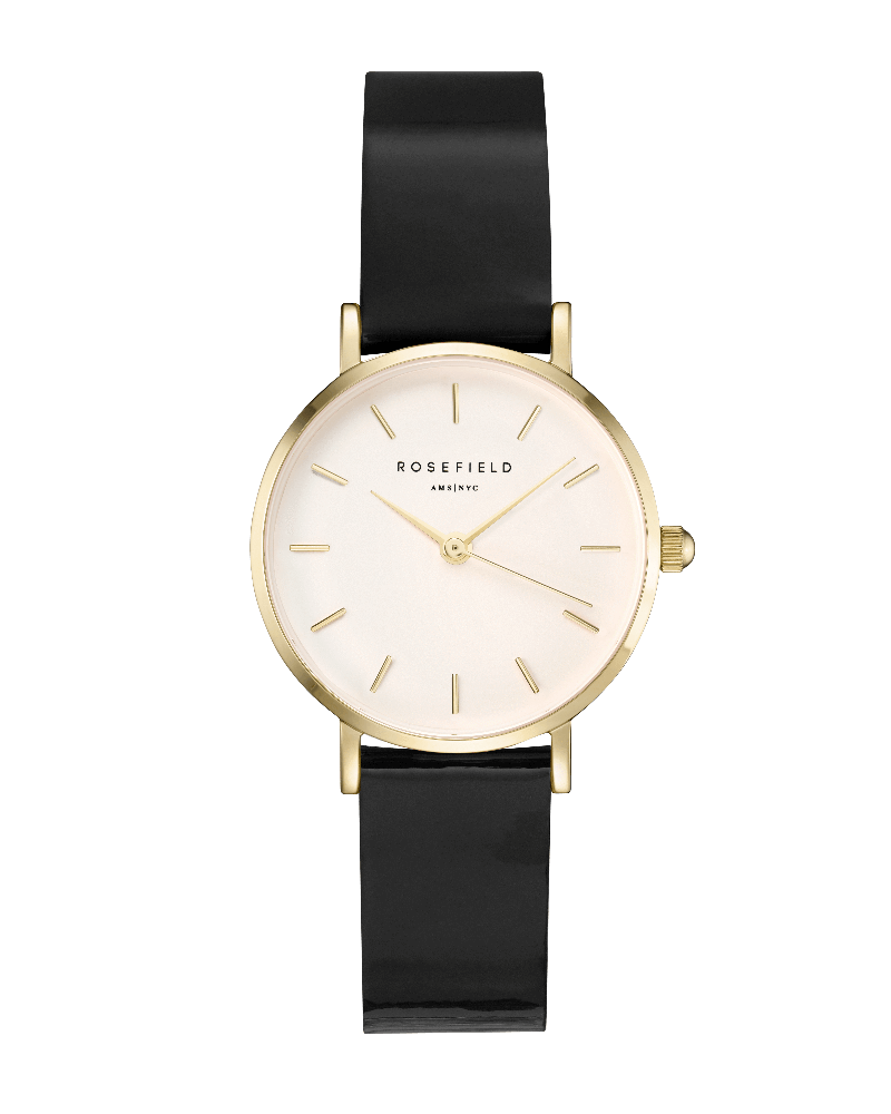 Montre Rosefield THE PREMIUM GLOSS Blanc Noir Or Jaune SHBWG-H33 - PRECIOVS