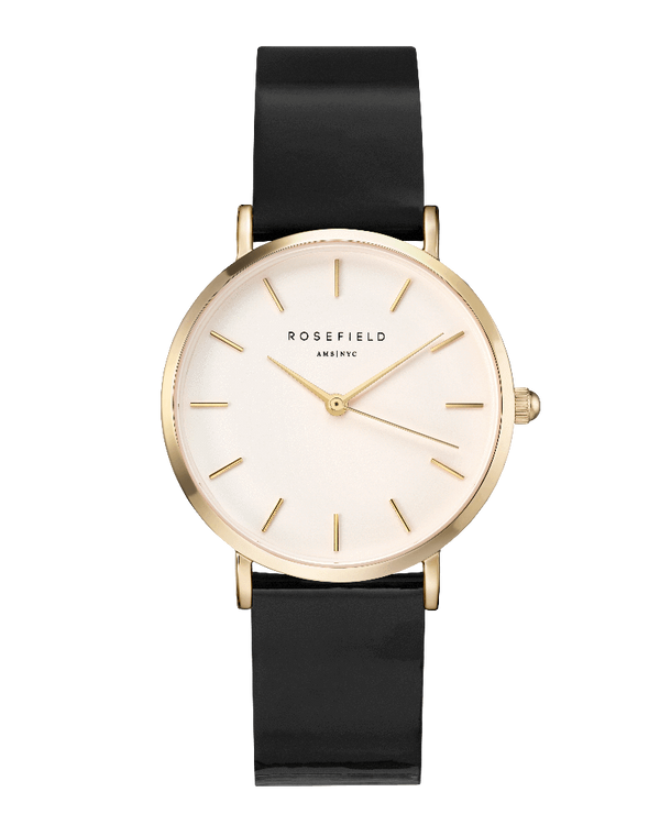 Montre Rosefield THE PREMIUM GLOSS Blanc Noir Or Jaune SHMWR-H38 - PRECIOVS