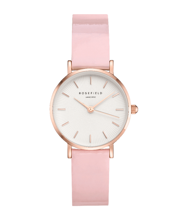 Montre Rosefield THE PREMIUM GLOSS Blanc Rose Or Rose SHPWR-SH32 - PRECIOVS