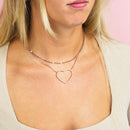 Collier Oozoo Jewellery or rose avec détails classiques SN-2005 - PRECIOVS