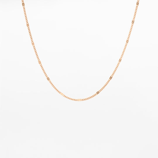 Collier Oozoo Jewellery or rose avec détails classiques SN-2005 - PRECIOVS