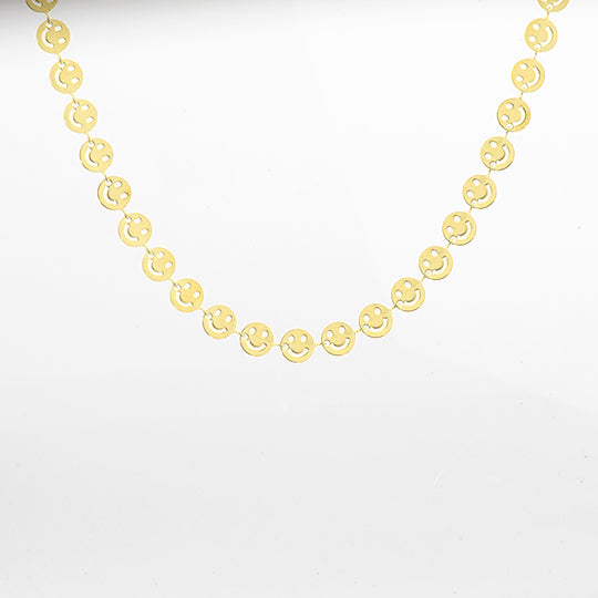 Collier Oozoo Jewellery or avec smileys SN-2010 - PRECIOVS