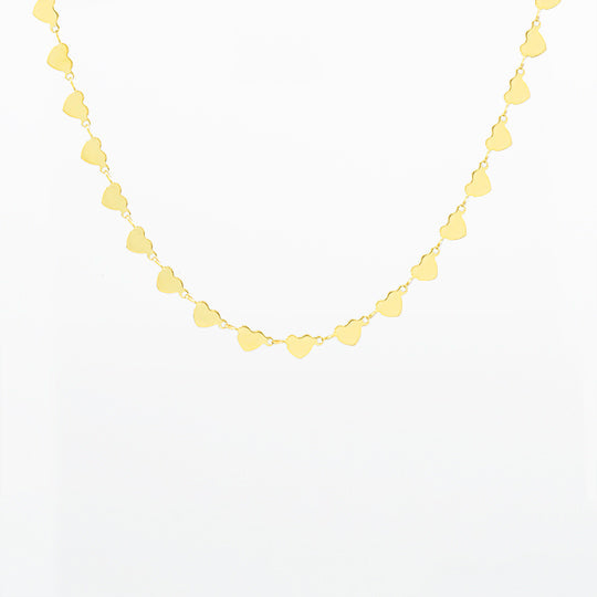 Collier Oozoo Jewellery or avec coeurs SN-2013 - PRECIOVS