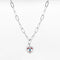 Collier Oozoo Jewellery argent avec charm oeil SN-2018 - PRECIOVS
