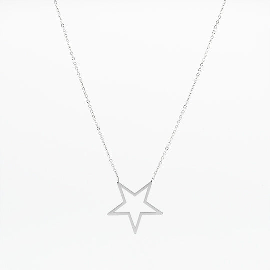 Collier Oozoo Jewellery argent avec étoile SN-2021 - PRECIOVS