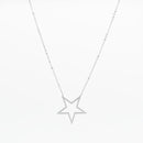 Collier Oozoo Jewellery argent avec étoile SN-2021 - PRECIOVS