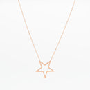 Collier Oozoo Jewellery or rose avec étoile SN-2023 - PRECIOVS