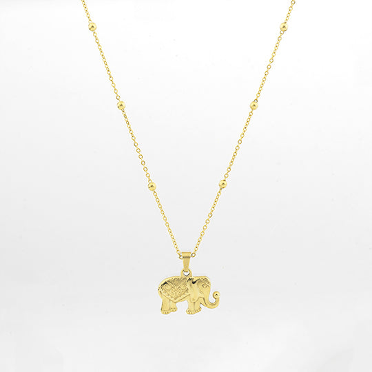 Collier Oozoo Jewellery or avec charm éléphant SN-2025 - PRECIOVS