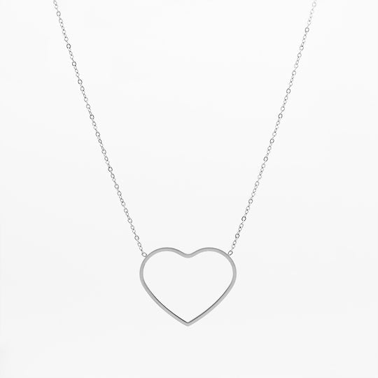 Collier Oozoo Jewellery argent avec coeur SN-2027 - PRECIOVS