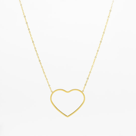Collier Oozoo Jewellery or avec coeur SN-2028 - PRECIOVS