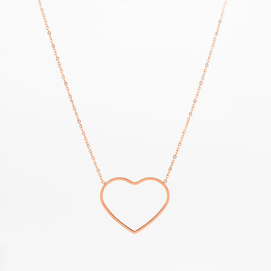 Collier Oozoo Jewellery or rose avec coeur SN-2029 - PRECIOVS