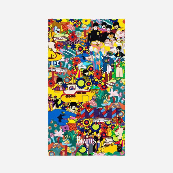 Serviette de plage Slowtide The Beatles Yellow Submarine en coton durable - PRECIOVS