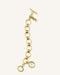 Montre Rosefield The Oval Charm Chain Blanc Or OV13 - PRECIOVS