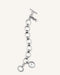 Montre Rosefield The Oval Charm Chain Blanc Argent OV14 - PRECIOVS