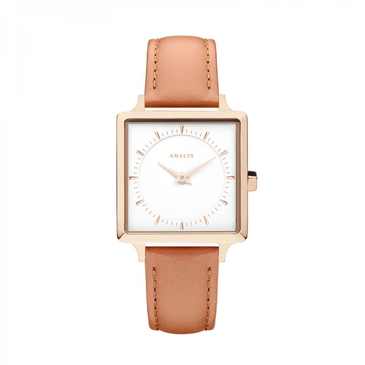 Montre Amalys Scarlet Rose Gold/White Peach - PRECIOVS