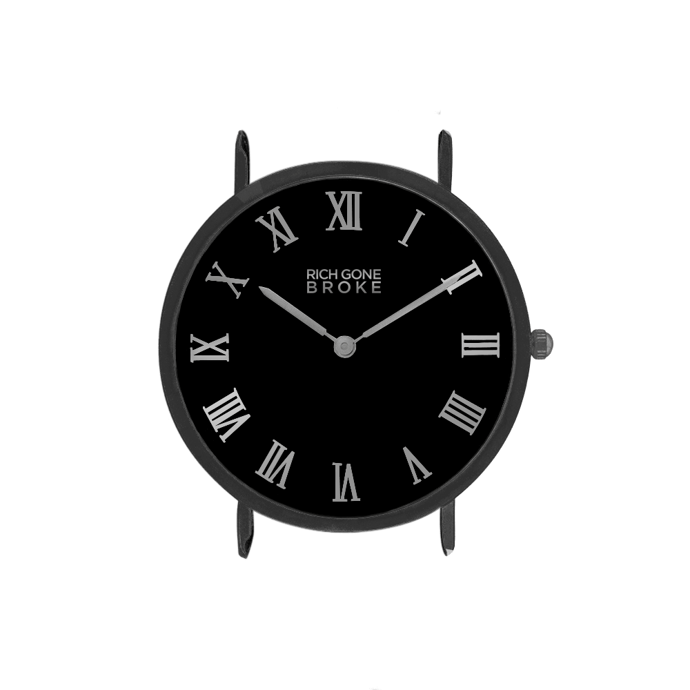 Boîtier de montre RICH GONE BROKE Black Silver Marcel - PRECIOVS