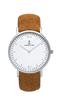 Montre Kapten & Son Silver Brown Vintage Leather - PRECIOVS