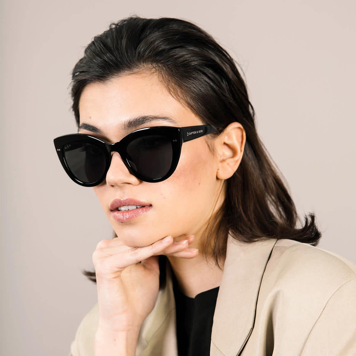 Lunettes de Soleil Kapten & Son Sofia All Black - PRECIOVS