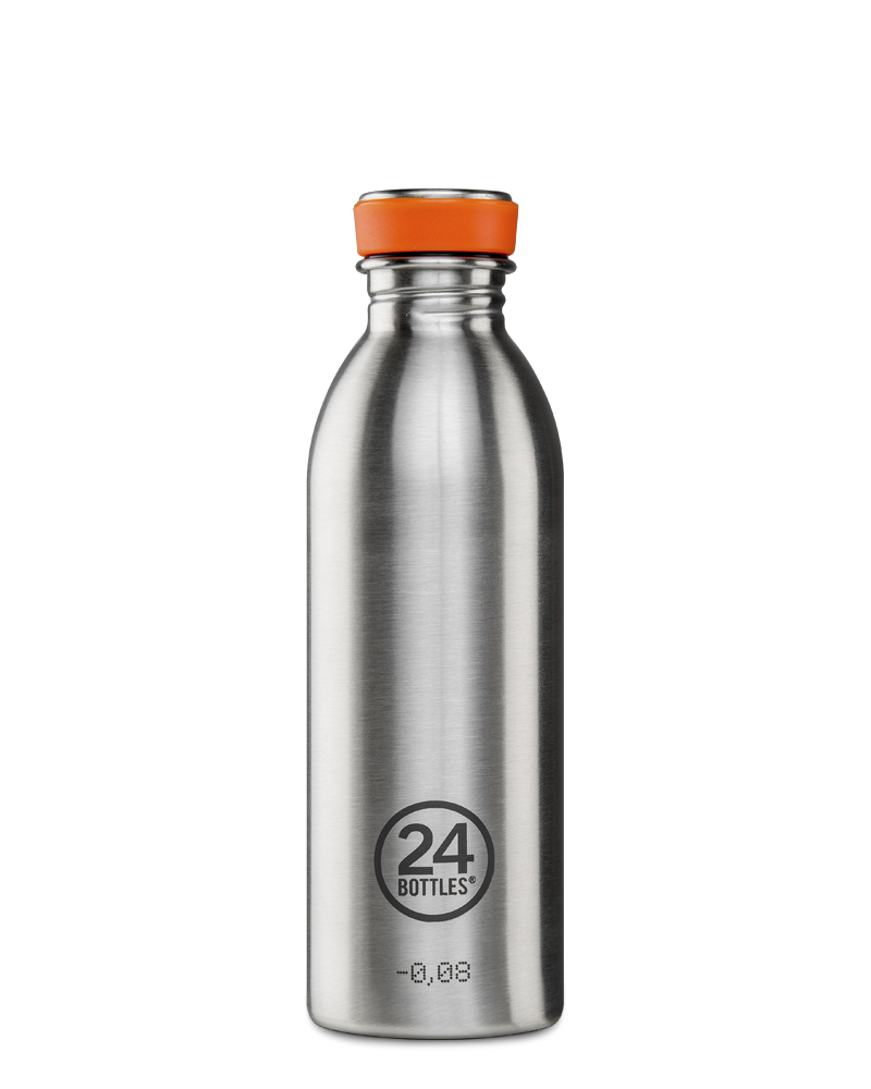 Bouteille réutilisable 24Bottles Urban Bottle Brushed Steel 500ml - PRECIOVS