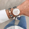 Montre Paul Hewitt Everpulse Line White Sand IP Or Rosé Bracelet Cuir Graphite - PRECIOVS