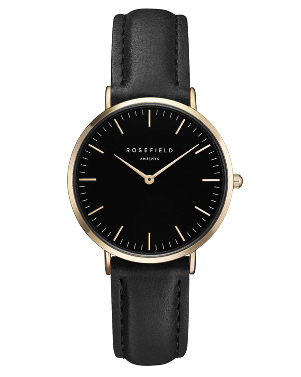 Montre Rosefield The TRIBECA Black Black Gold TBBG - T56 - PRECIOVS