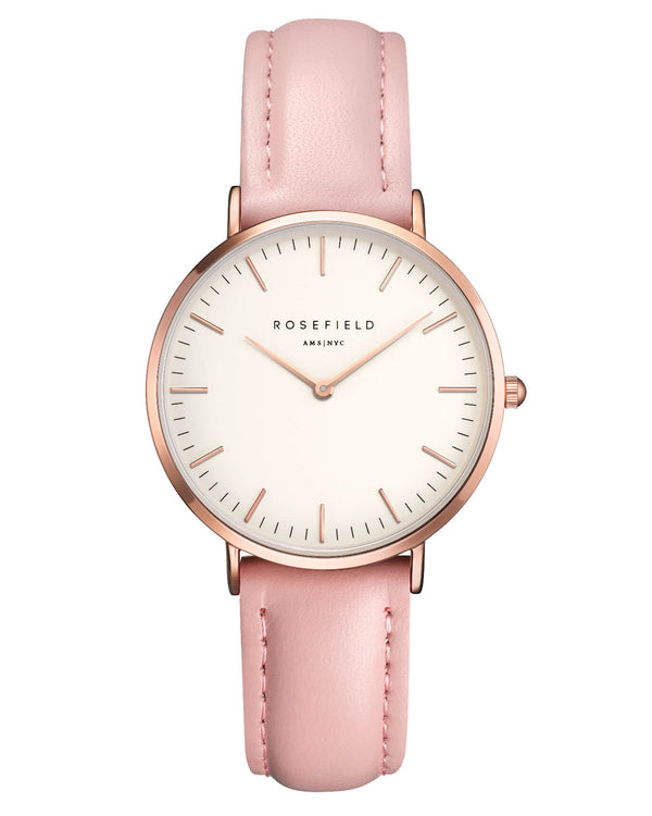 Montre Rosefield The TRIBECA White Pink Rose Gold TWPR - T58 - PRECIOVS