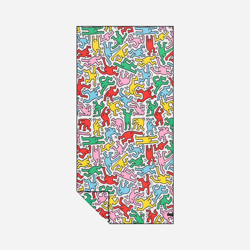 Serviette de voyage Slowtide x Keith Haring The Groove en polyester à séchage rapide - PRECIOVS