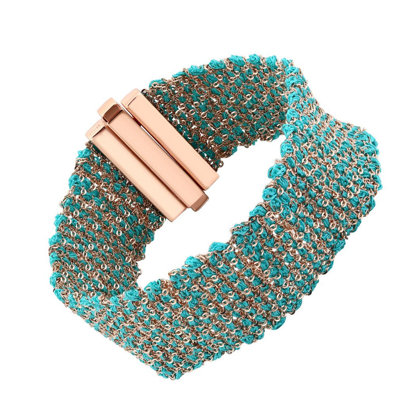 Bracelet I.Ma.Gi.N Jewels Silky Turquoise Rose Gold - PRECIOVS