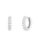 Boucles d'oreilles I.Ma.Gi.N Jewels Bo hoop white Argent - PRECIOVS