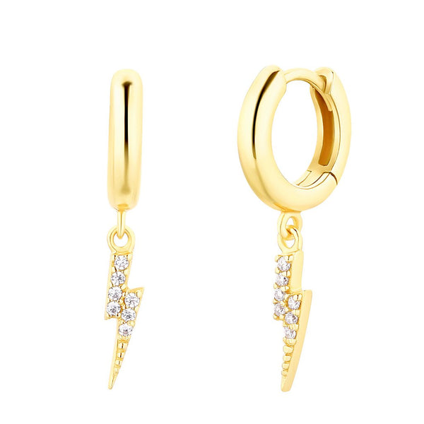 Boucles d'oreilles I.Ma.Gi.N Jewels Bo hoop lightning Or Jaune - PRECIOVS