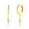 Boucles d'oreilles I.Ma.Gi.N Jewels Bo hoop lightning Or Jaune - PRECIOVS