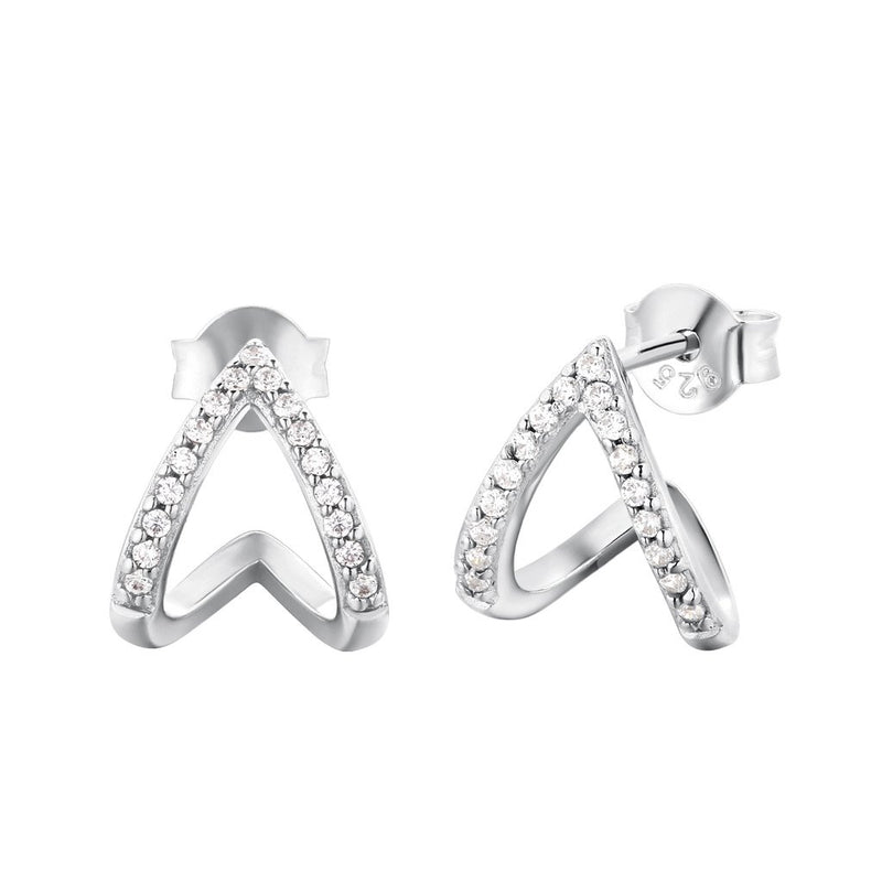 Boucles d'oreilles I.Ma.Gi.N Jewels Bo ring duo white Argent version 2019 - PRECIOVS