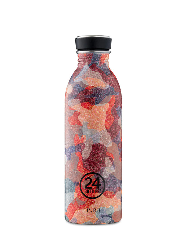 Bouteille réutilisable 24Bottles Urban Bottle Camo Coral 500ml - PRECIOVS