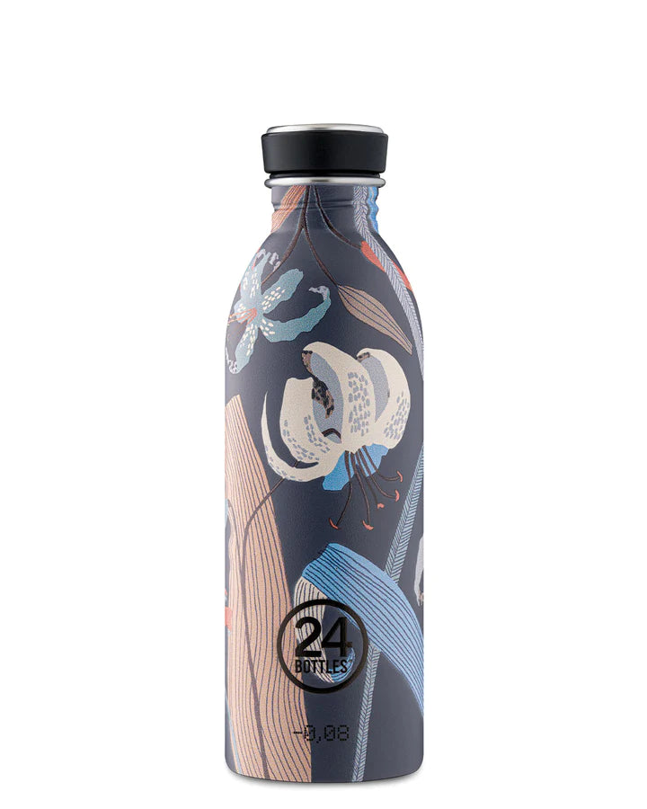 Bouteille réutilisable 24Bottles Urban Bottle Navy Lily 500ml - PRECIOVS