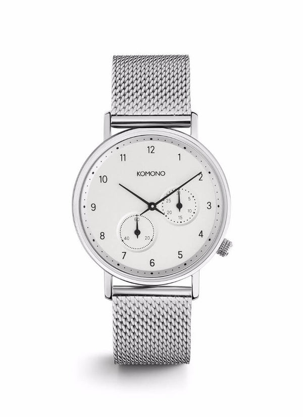 Montre Komono The Walther Silver Mesh W4020 - PRECIOVS