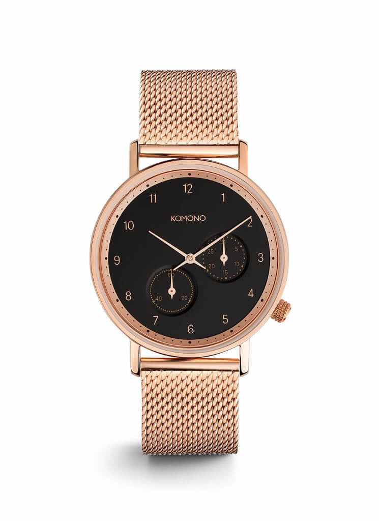 Montre Komono The Walther Rose Gold Mesh W4022 - PRECIOVS