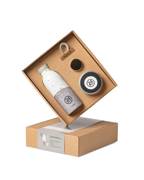 Coffret cadeau gourde isotherme avec infuseur 24Bottles Wabi - PRECIOVS