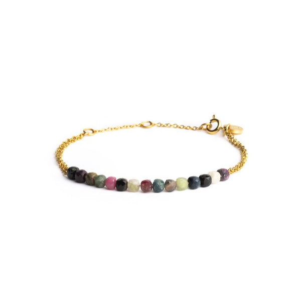 Bracelet Didyma par Gemini Xanthi Blossom en pierres naturelles tourmaline - PRECIOVS