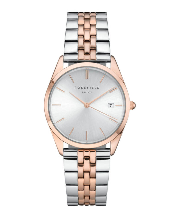 Montre Rosefield THE ACE Sunray Argenté Duo Argenté Doré Rose ACSRD-A06 - PRECIOVS