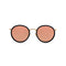 Lunettes de Soleil Kapten & Son Amsterdam Matt Black Peach Mirrored - PRECIOVS