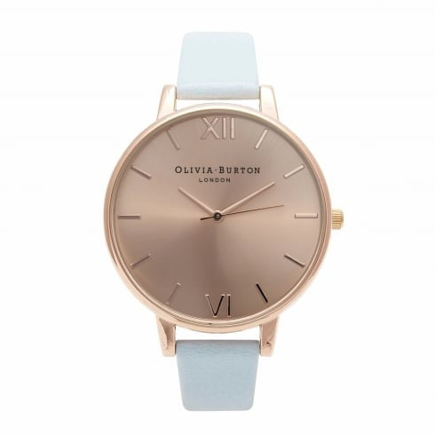 Montre Olivia Burton BIG DIAL POWDER BLUE AND ROSE GOLD OB14BD20 - PRECIOVS