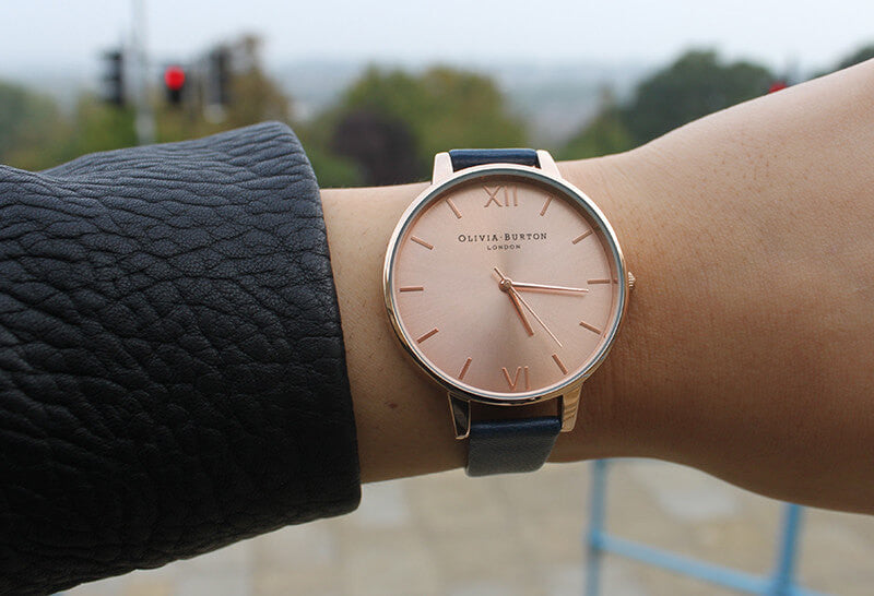Montre Olivia Burton Big Dial Black & Rosegold - PRECIOVS