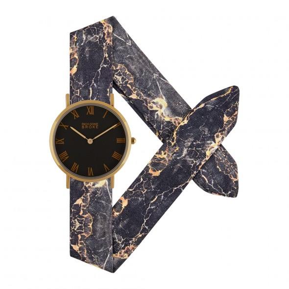 Montre RICH GONE BROKE Black Gold Marcel Gold Marble - PRECIOVS