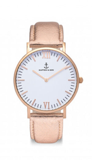 Montre Kapten & Son Rose Metallic Leather - PRECIOVS