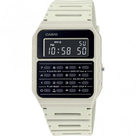 Montre Casio Vintage calculatrice Blanc CA-53WF-8BEF - PRECIOVS