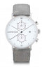 Montre Kapten & Son Chrono Silver Grey Vintage Leather - PRECIOVS