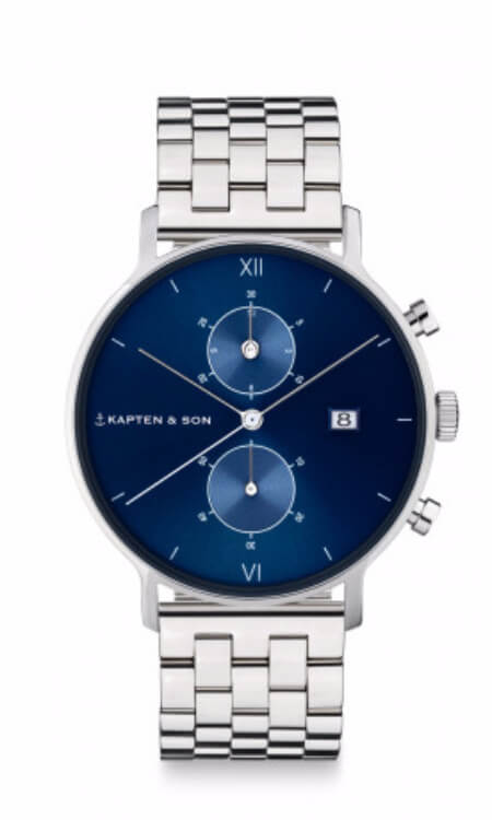 Montre Kapten & Son Chrono Silver Blue Steel - PRECIOVS