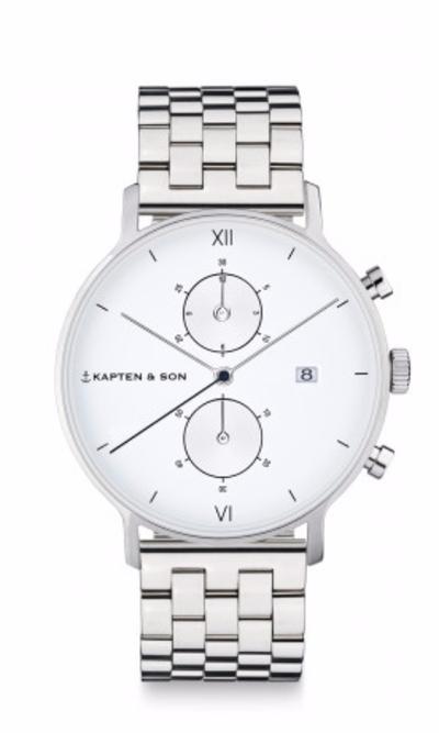 Coffret Cadeau Kapten & Son Soulmate Small Silver avec montre Chrono Small Silver - PRECIOVS