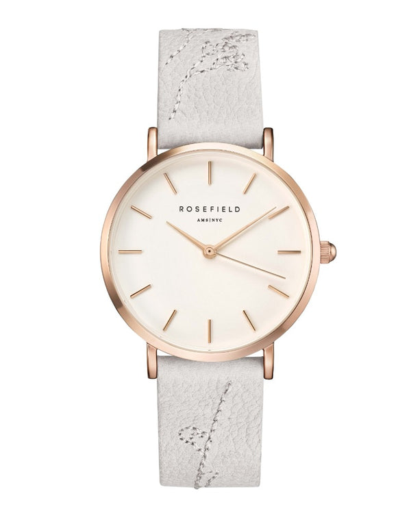 Montre Rosefield CITY BLOOM Lily White Rose Gold - PRECIOVS