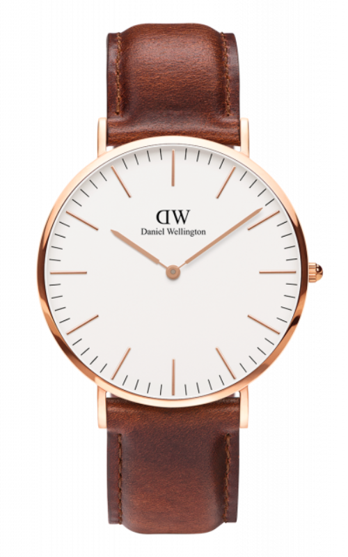 Montre Daniel Wellington St Mawes 40mm Rose Gold/Brun - PRECIOVS